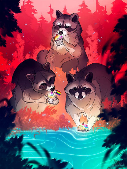 Pride Raccoons - Heat Wave
